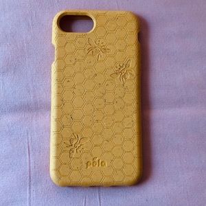 NEW iPhone 7/8 Pela Case Golden Honey Grid Style